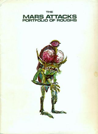 1980’s Mars Attacks Portfolio Of Roughs Rare Limited Edition Wally Wood Artwork