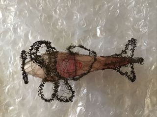Antique Rare German Pink Airplane With Wire 1900’s