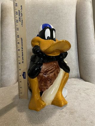 Daffy Duck Cookie Jar Baseball Looney Tunes 1993 Warner Bros Ceramic Vintage