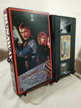 Runaway - Vhs - Tom Selleck - Rca Release - 1984 - Action Sci Fi - Rare