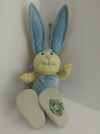 Vintage 1985 Cabbage Patch Kids Bunny Bee Blue Socks Shoes Xavier Roberts (2c3)