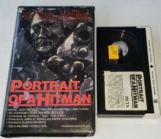 Portrait Of A Hitman Betamax Beta Program Hunters Clamshell Rare Jack Palance