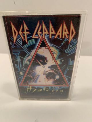 Vintage Def Leppard - Hysteria 1987 Album Audio Cassette Rare