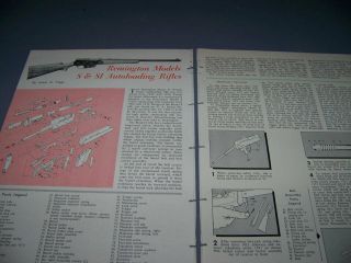 Remington Model 8 & 81 Autoloading Rifles.  History/exploded View.  Rare (612w)