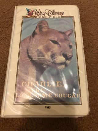 Disney - Charlie The Lonesome Cougar (334v) Vhs (white Clam Shell) Rare
