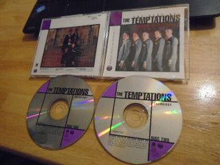 Rare Oop The Temptations 2x Cd Anthology Diana Ross Supremes Rick James My Girl