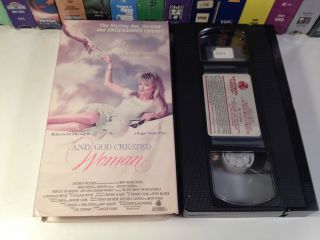 And God Created Woman Rare Comedy Drama Vhs 1988 Oop Rebecca De Mornay