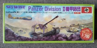 Vintage Rare Skywave 1:700 German Panzer Division Tank Model Kit Sw - 400