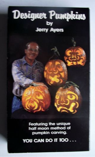 Designer Halloween Pumpkin Carving Video Rare Out Of Print Vhs Tape