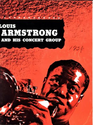 Louis Armstrong And His Concert Group - 1956 Program/tour Book - Rare Photos & Text