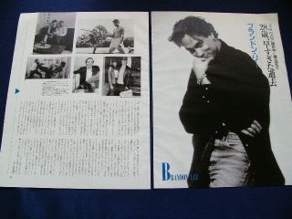 1980s - 1990s Brandon Lee Japan Vintage 24 Clippings & Poster The Crow Very Rare