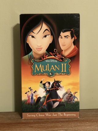 Mulan Ii (2) (vhs,  2005) Rare Disney Vhs Tape Late Release
