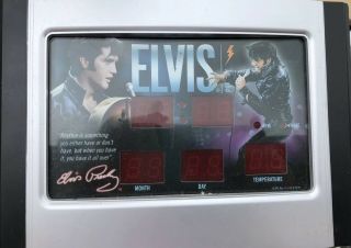 Rare Elvis Presley Rare Clock W/ Temperature & Calendar All Digital No Box (t1t