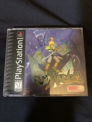 Alundra (sony Playstation 1 Ps1,  1997) Complete With Map Cib Rare