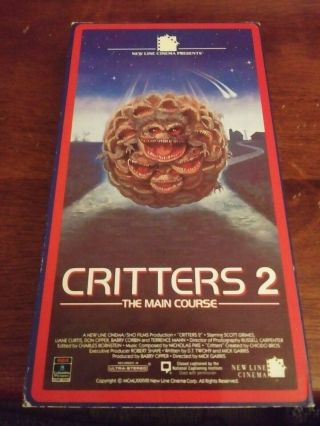 Critters 2 - The Main Course (vhs,  1996) Rare Htf