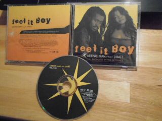 Rare Promo Beenie Man,  Janet Jackson Cd Single Feel It Boy Pharrell Williams