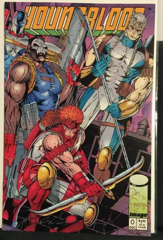 Rare Youngbloods 0 Image Signed By Liefeld,  Fraga,  Miki And Stephenson
