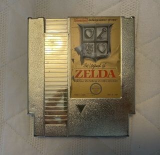 The Legend Of Zelda (nintendo Entertainment System,  1987) Gold Cartridge Rare