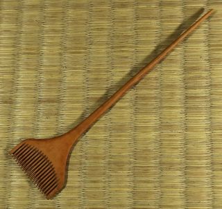 Small Wooden Hair Setting Comb / Japanese / Antique