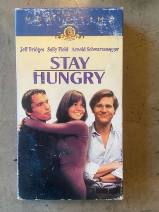 Stay Hungry,  Rare,  Vhs,  Sally Field,  Jeff Bridges,  Arnold Schwarzenegger,  1976
