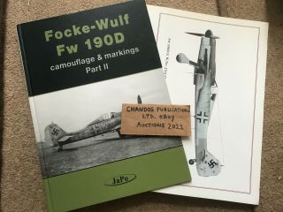Focke - Wulf Fw 190d Camouflage & Markings Part Ii - Japo - Rare & Oop