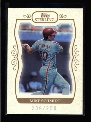 Mike Schmidt 2008 Topps Sterling 160 Rare Base Card Sp 239/250 Ax1334