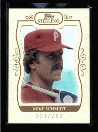 Mike Schmidt 2008 Topps Sterling 156 Rare Base Card Sp 231/250 Ax1338