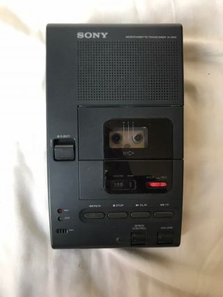 Sony M - 2000 Microcassette Transcriber Unit Only No Cables Vintage Rare