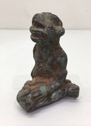 Statue Sao Bronze Ancien Art Africain Tchad Objet De Fouilles Rare Xix