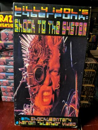Billy Idol Extremely Rare Cyberpunk Shock To The System Vhs