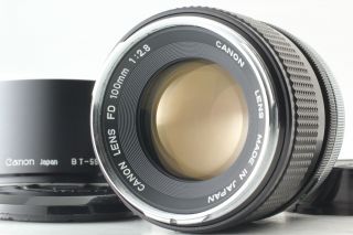 Rare " O " [mint] Canon Fd 100mm F2.  8 Portrait Mf Prime Lens From Japan