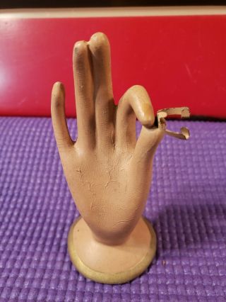 Rare Vintage Miniature Hand Standing Counter Display Mannequin
