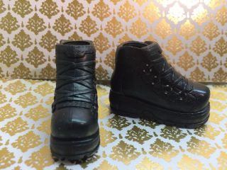 Bratz Boyz Boys Doll Vhtf Rare Shoes Retired Black Formal Boots 1