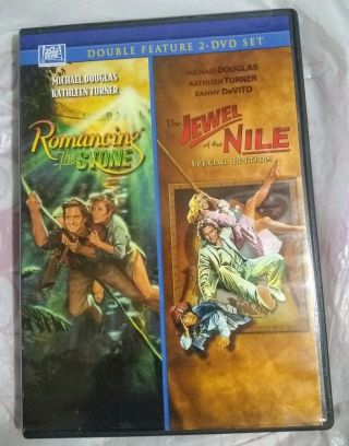 Romancing The Stone/ The Jewel Of The Nile - 2 Dvd Disc Set Danny Devito Rare