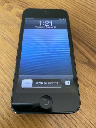 Apple Iphone 5 - 16gb Black & Slate”ultra Rare Ios 6.  0.  1 Software”for Collectors”