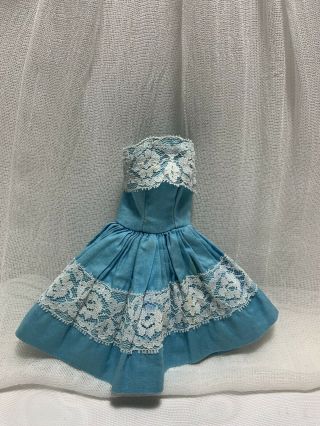 Vintage Barbie Premier Clone Blue With Lace Dress 85 Bild Lilli Wendy Babs