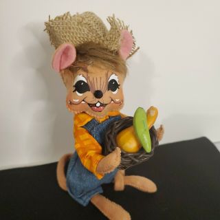 7 " Tall Annalee Thanksgiving Pilgrim Mouse Fall Harvest Boy Mouse