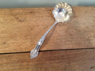 Antique William Wm Rogers & Sons Silverplate Large Soup Ladle York Pattern 1900
