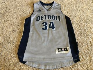 Nba Detroit Pistons Adidas Climacool Tobias Harris Youth Jersey Medium Rare Grey