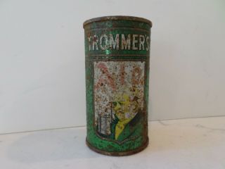 Rare.  Trommer " S Ale Flat Top Beer Can Opening Inst.