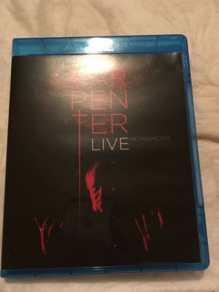 Carpenter Live Retrospective Blu Ray Rare John Carpenter