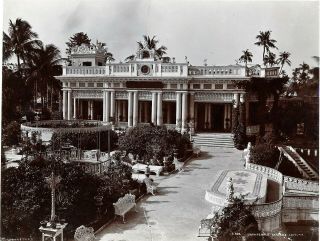 A Jain Temple Calcutta India Orig Antique Bourne & Shepherd Photo Ca 1900
