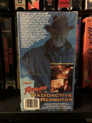 Revenge Of The Radioactive Reporter VHS - shrinkwrap - Very RARE 2