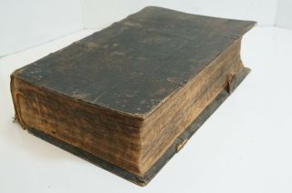 (s) Rare Antique 1770 Oversized German Bible - Illustrated