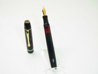 Rare German Greif Gold Pistonfiller Fountain Pen Flexy 14ct M Nib Serviced