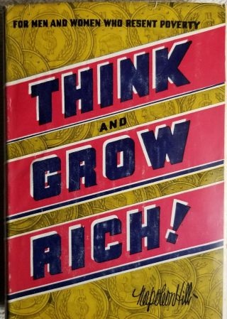 Rare Think And Grow Rich Napoleon Hill 1945 Edition Copyright 1937