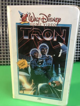 Tron - Vhs•rare•walt Disney White Clamshell•1st Release