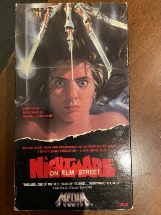 A Nightmare On Elm Street Full Media Home Entertainment Vhs Rare Horror Oop Htf