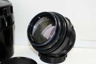 RARE JUPITER - 9 2/85 EXPORT BLACK Edition Soviet SLR lens (Pentax,  Zenit) M42 EXC 3