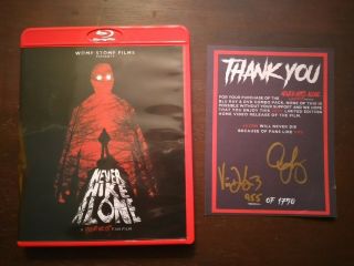 Never Hike Alone Friday The 13th Bluray Autographed Rare Red Case Limited Ed Oop